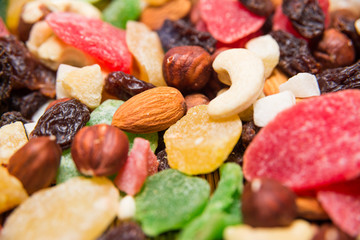 nuts and dried fruits