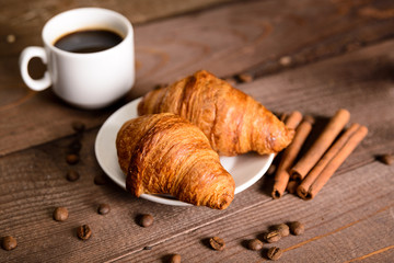 coffee and croissant