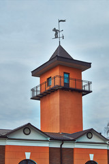 Fire Station with Tower.