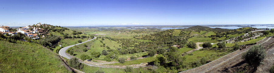 Fototapeta na wymiar View from Alentejo Town of Monsaraz. Portugal