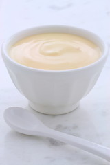 Fresh peach yogurt
