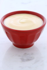 Fresh peach yogurt