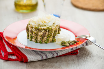 Risotto con gli asparagi e raspadura