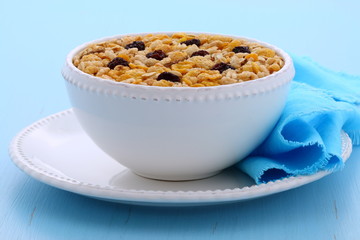 Delicious organic muesli cereal