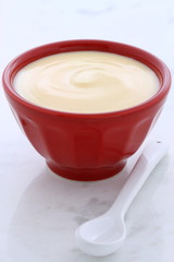 Fresh peach yogurt