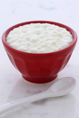 Fresh and healthy cottage cheese