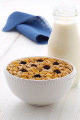 Delicious muesli breakfast