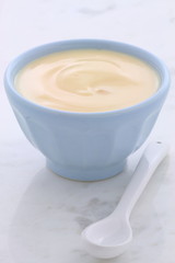 Fresh peach yogurt
