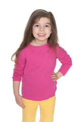 Fototapeta premium Smiling pretty little girl