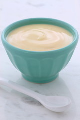 Fresh peach yogurt