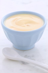 Fresh peach yogurt