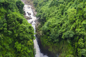 Fototapeta na wymiar Haew Narok Waterfall is beautiful and very high at Khao yai National, Thailand