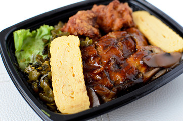 Lunch box with Japanese eel