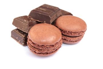 macarons au chocolat