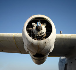 Old airplane engine