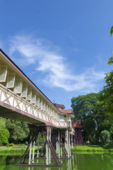 Beautiful building in Sanamchan Palace at Nakhon Pathom province (Thailand)