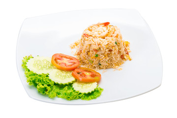 Fried rice with shrimps