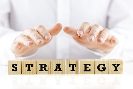 Conceptual image with the word Strategy