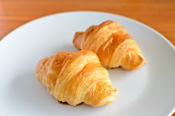 Close up croissant