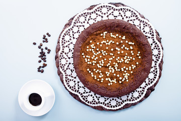 Torta tiramisù e caffè
