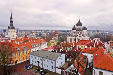 panorama of Tallinn, Estonia, Europe