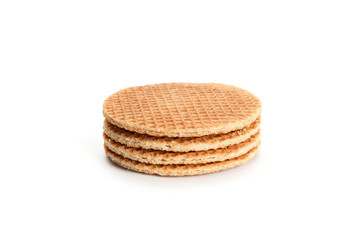 waffles on a white background