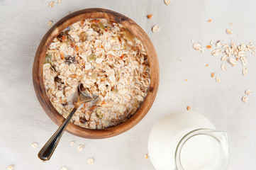 muesli with milk