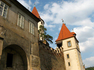 Fototapeta na wymiar Castle Krivoklat, Czech republic