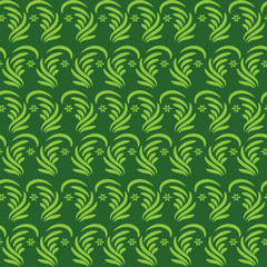 Fototapeta na wymiar vector seamless green pattern