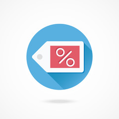 Vector Price Label Percent Tag Icon