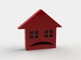 House emotions 3d background