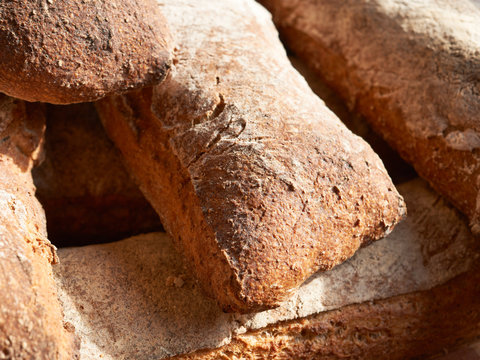 Rural bread on Provence market