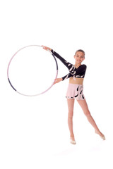 gymnast with the hoop