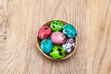 Coloured Easter eggs