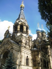 Fototapeta premium russian church in dresden