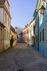 Sighisoara colorful streets