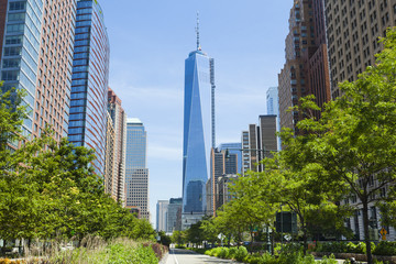 Naklejka premium West Street and World Trade Center, New York