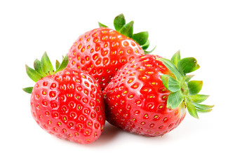 Strawberry. Berries isolated on white background.
