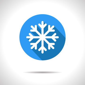 Vector snowflake icon. Eps10
