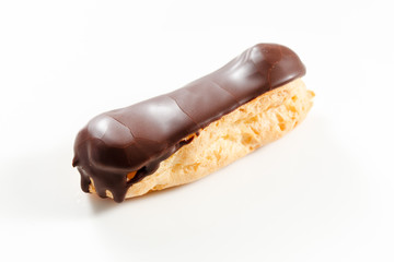eclair on the white