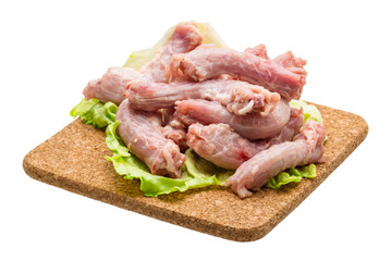 Raw chicken neck