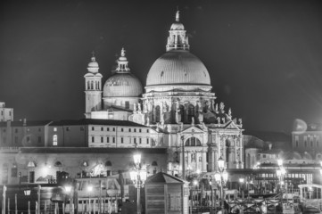 Fototapeta na wymiar Basilica Santa Maria della Salute, Venice, Italy on a beautiful