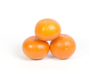 oranges isolated on white background