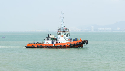 Speed boat on the tropical sea in Thailand