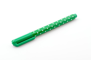 Color pen isolated white background