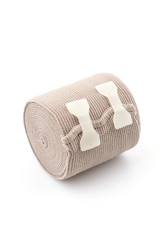 Elastic bandage isolated white background