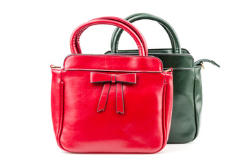 Handbag isolated white background