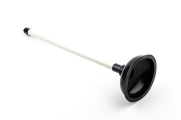 Plunger isolated white background