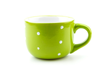 green mug isolated