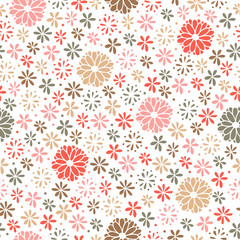Seamless floral pattern, endless background